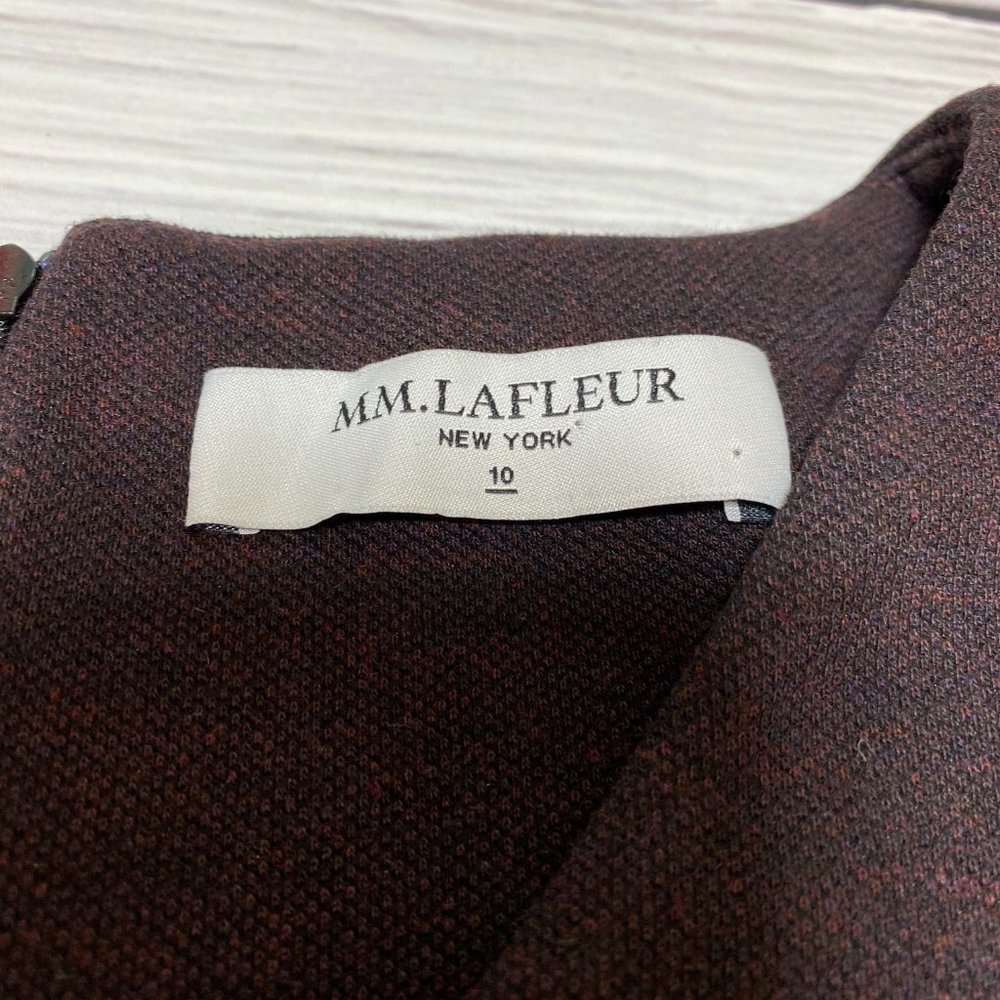 M.M. Lafleur Maggie Textured Ponte Dress Malbec - Picture 8 of 16